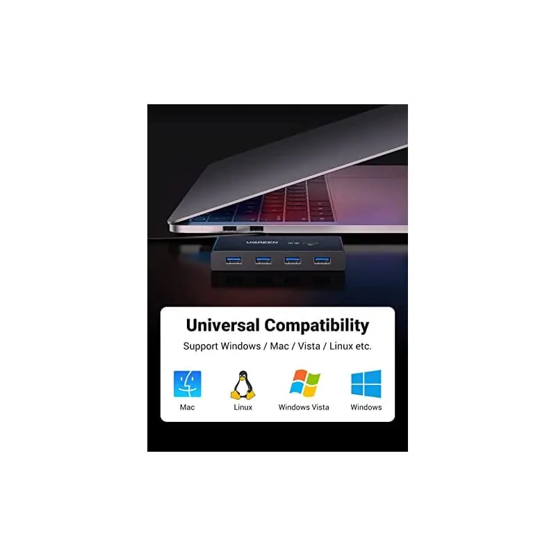 UGREEN 2 IN 4 OUT USB 3.0 SHARING SWITCH BOX US216 30768 - Image 4