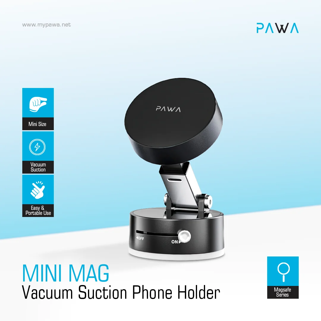 PAWA MINI MAG VACUUM SUCTION PHONE HOLDER PW-CH2T52M1 - Image 3