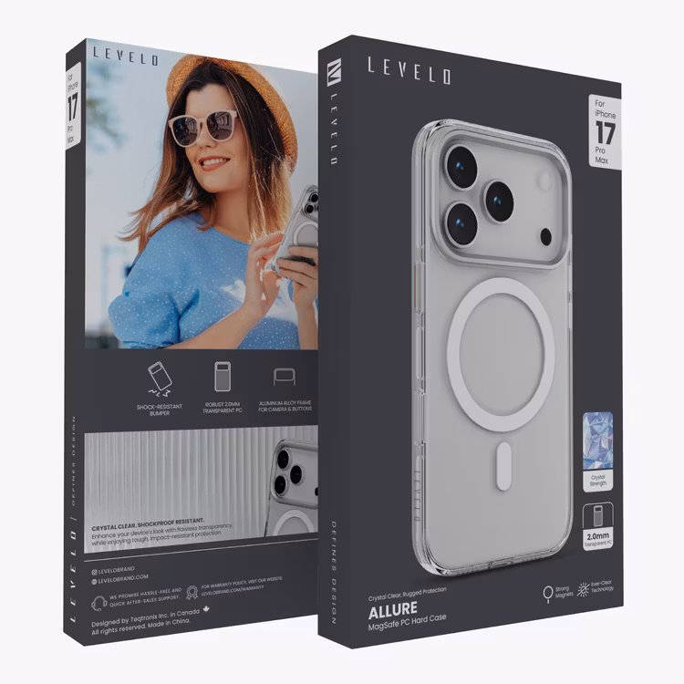 LEVELO ALLURE IPHONE 17 PRO MAX MAGSAFE PC HARD CASE TRANSPERANT LVLALLRPC17PMTR - Image 6