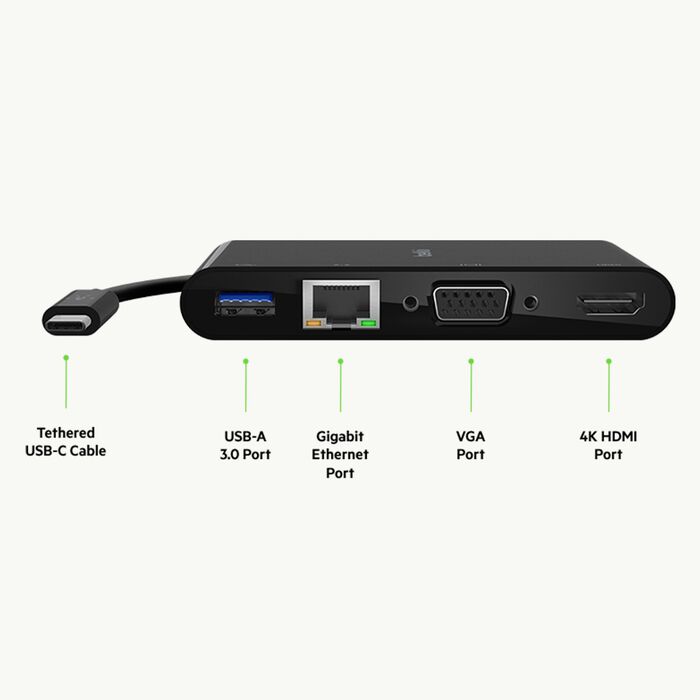 BELKIN USB-C MULTIMEDIA ADAPTER AVC005BTBK - Image 3