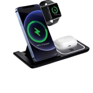 POWERO PLUS FOLD 3 IN 1 WIRELESS CHARGING STATION BLACK PR-CH15W311-BK