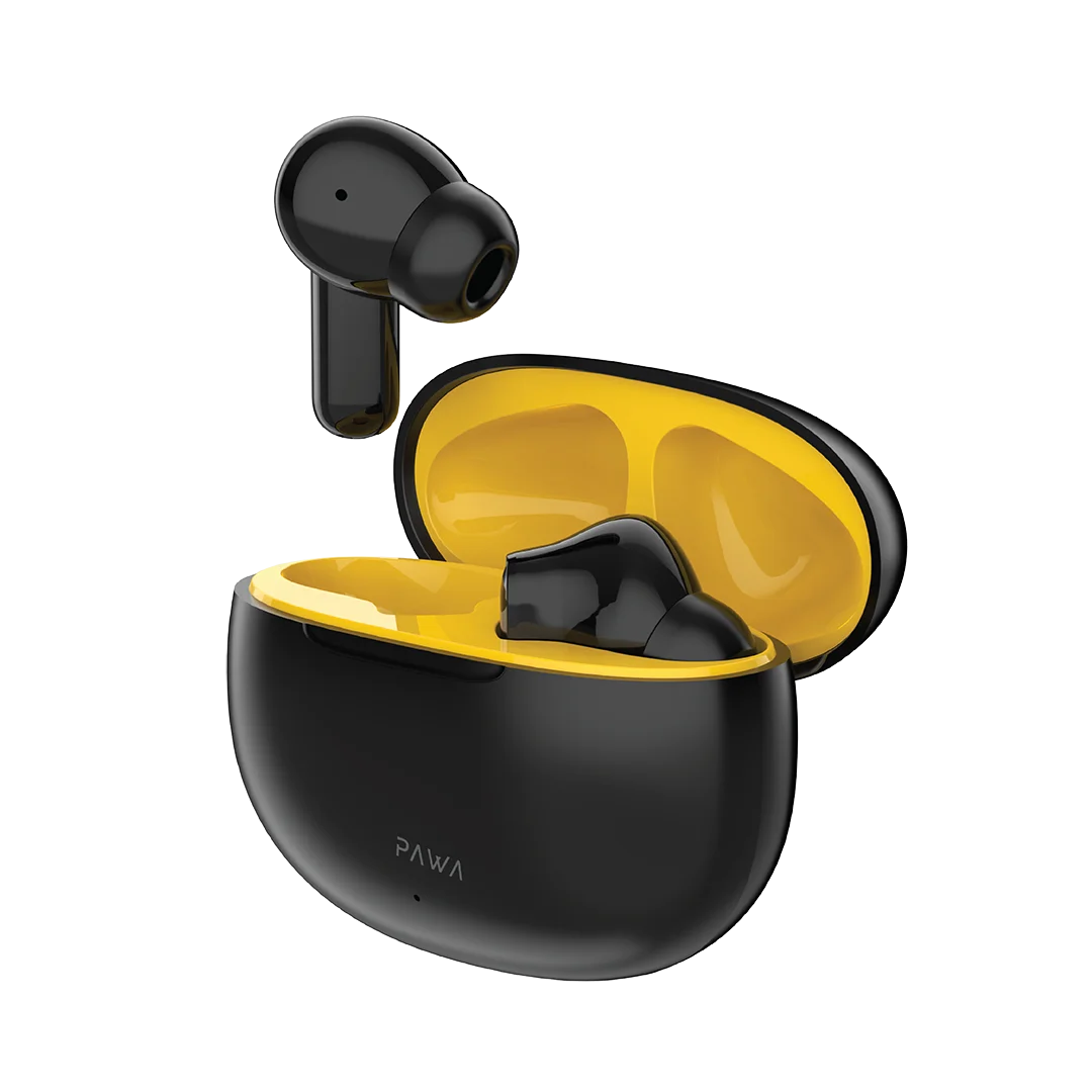 PAWA PELLUCID ANC TRUE WIRELESS ENC EARBUDS BLACK PW-TWSPNC59-BKYL - Image 2