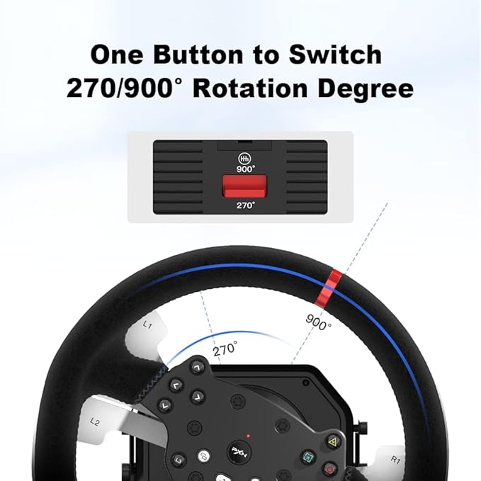 PXN FORCE FEEDBACK STEERING WHEEL PXN-V10 PRO - Image 2