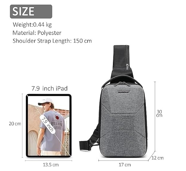 GREEN LION LIVERPOOL CROSSBODY BACKPACK GRAY GNLIPCRBAGGY - Image 3