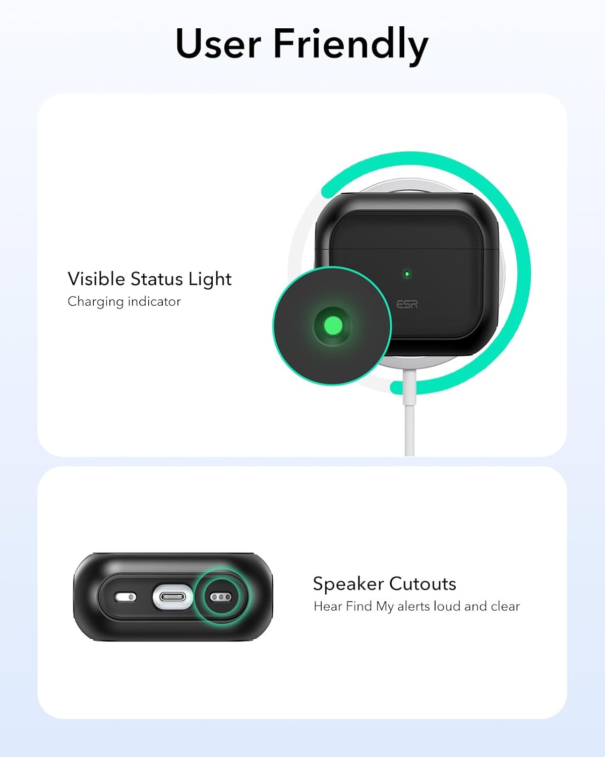ESR ORBIT HYBRID AIRPODS 4 CASE BLACK - Image 7