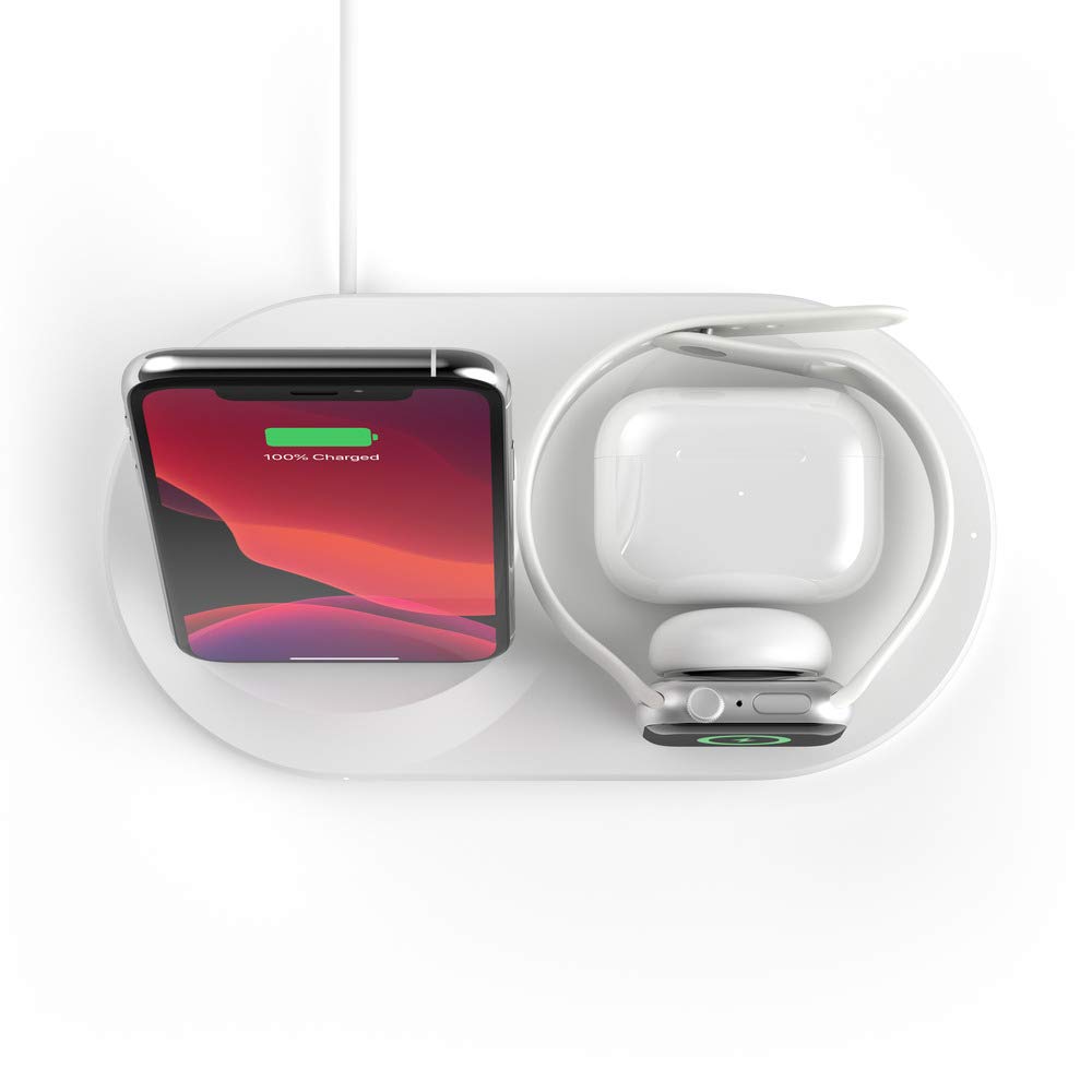 BELKIN 3 IN 1 WIRELESS CHARGER 7.5W IPHONE/WATCH/AIRPODS WIZ001MYWH - Image 5