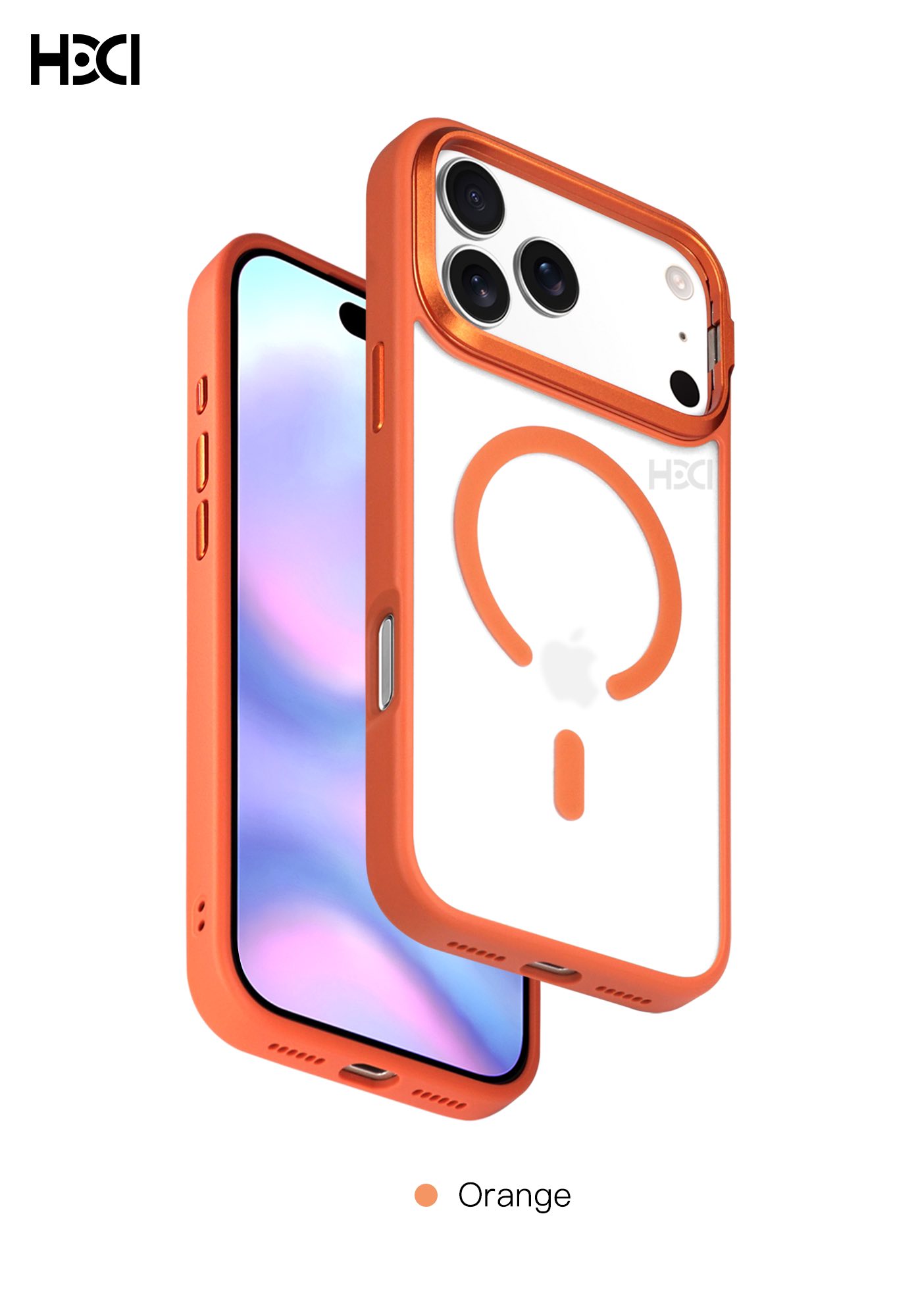 Blupebble Hybrid Matte Case With MagSafe For iPhone 17 Pro Max Orange BP-IPHMAT17MAX-OR - Image 2