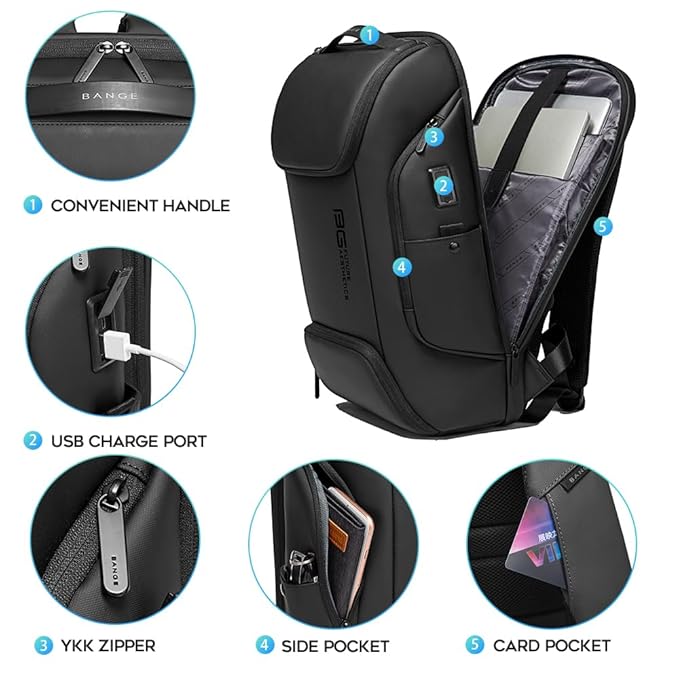 BANGE BACKPACK BLACK BG-7267 - Image 3