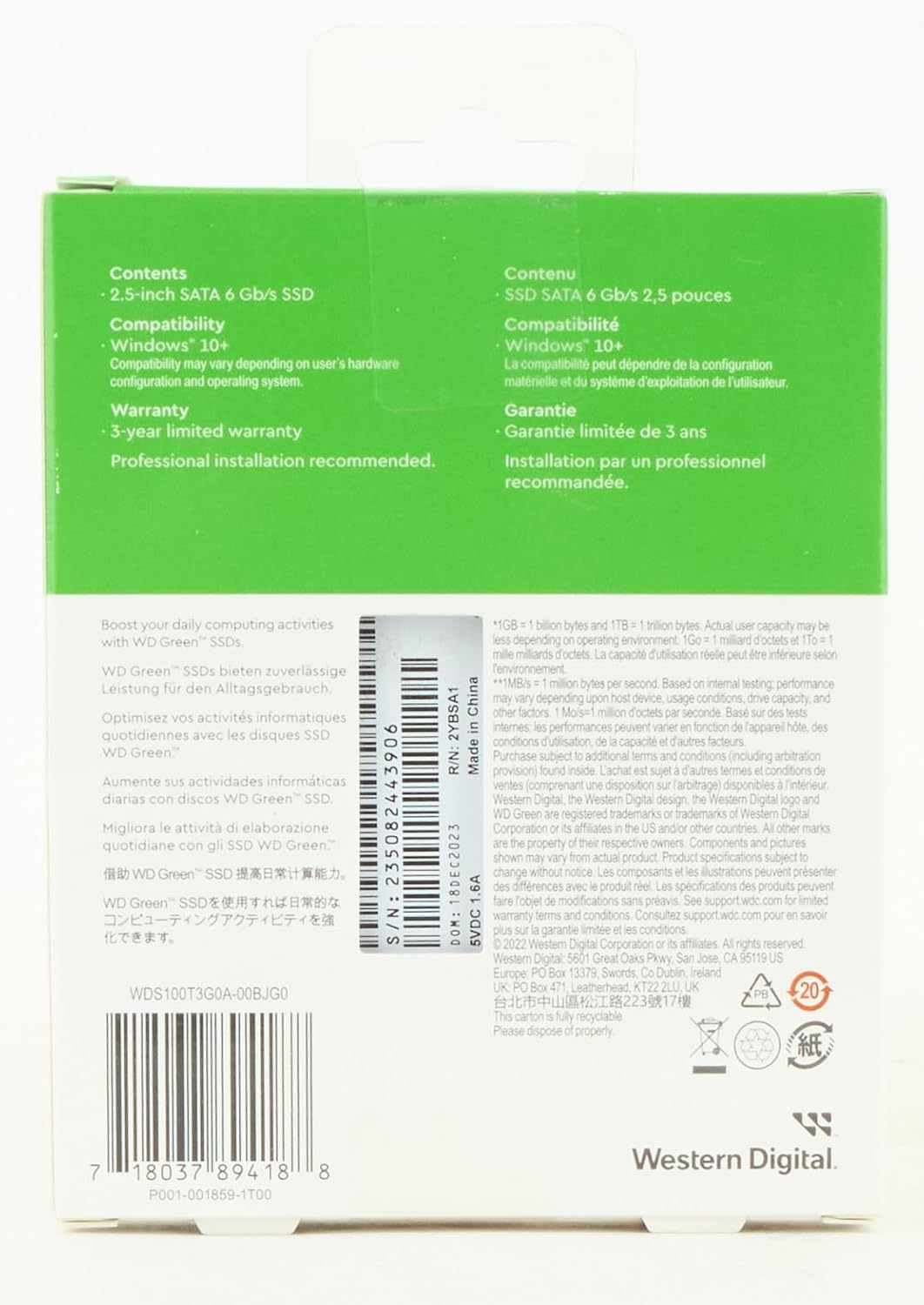 WD GREEN SSD SATA 1TB UP TO 545MB/S WDS100T3G0A-00BJG0 - Image 5