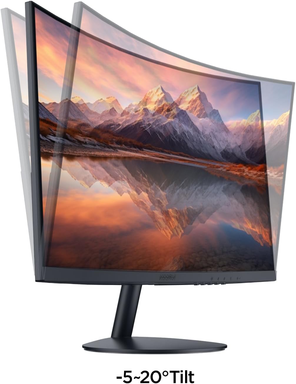 KOORUI 24-INCH FHD 1920X1080 75HZ CURVED GAMING MONITOR BLACK 24N5CA - Image 8