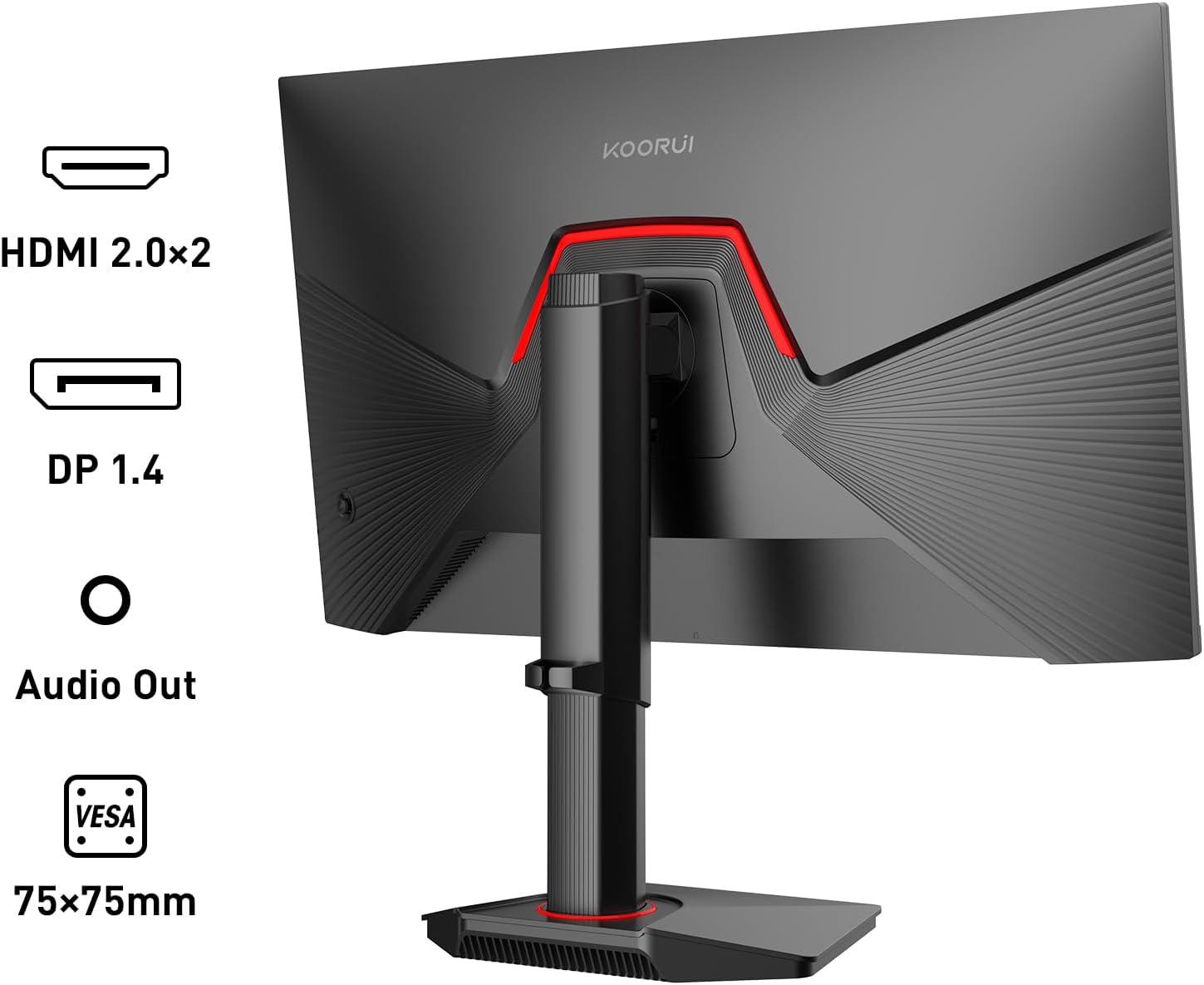 KOORUI 27-INCH QHD 2560X1440 320HZ 1MS IPS PANEL GAMING MONITOR G2721E - Image 2