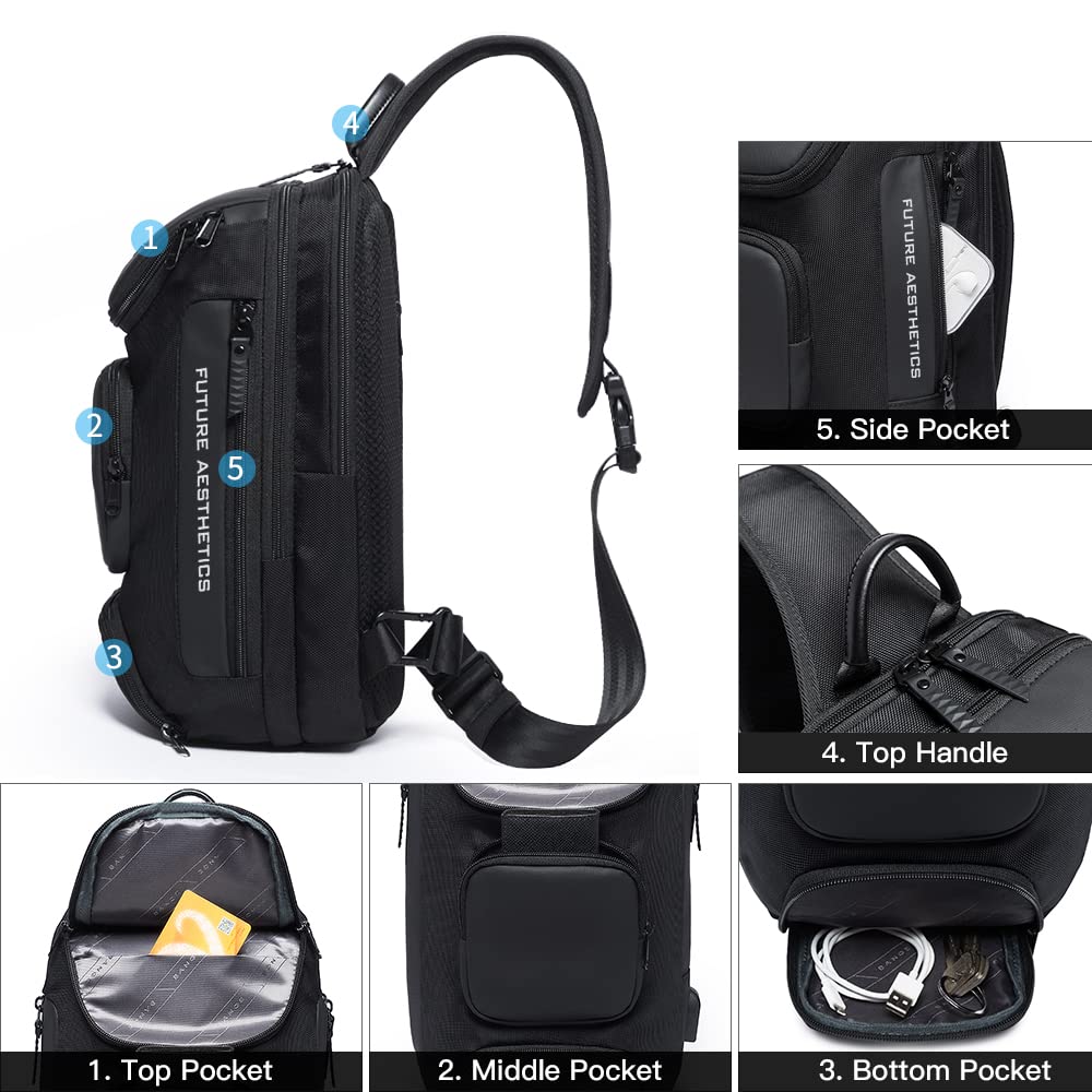 BANGE BACKPACK BLACK BG-7086 - Image 3