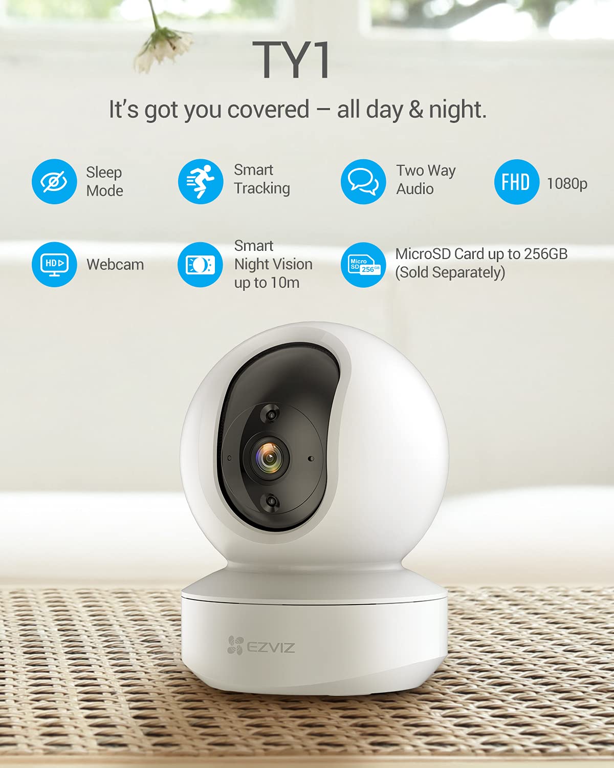 EZVIZ SMART HOME CAMERA 2K TY1 PRO CS-TY1 PRO - Image 2