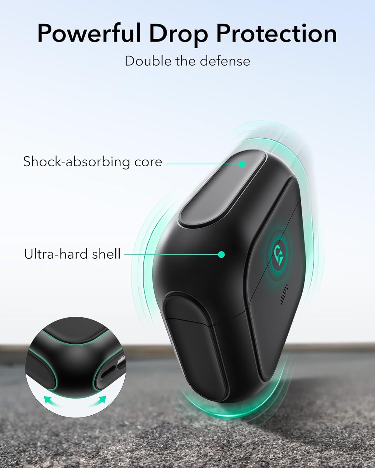 ESR ORBIT HYBRID AIRPODS 4 CASE BLACK - Image 4