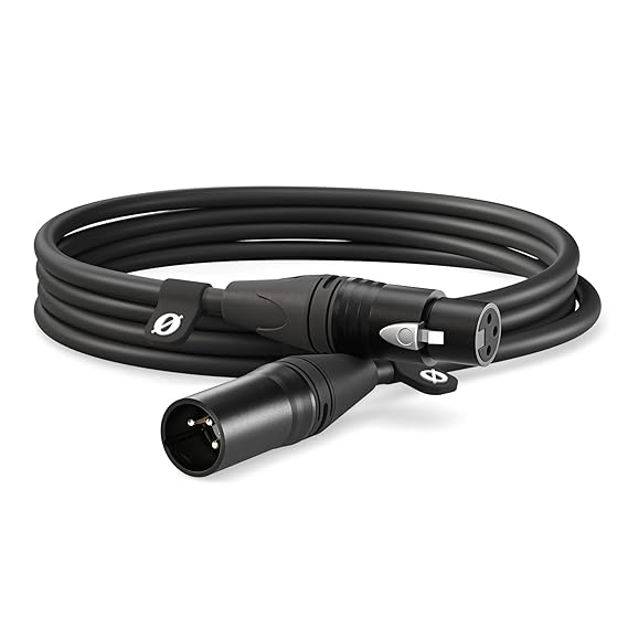RODE XLR MALE TO XLR FEMALE CABLE BLACK 6M XLR6M-BK - Image 2