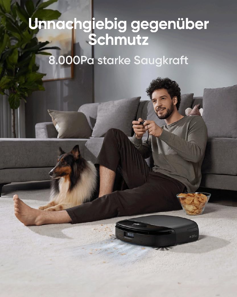 EUFY S1 GROUNDBREAKING FLOOR WASHING ROBOT VACUUM WITH ALL IN ONE STATION T2071G11 - Image 7