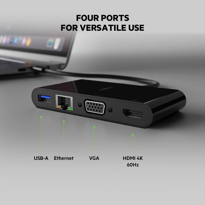 BELKIN USB-C MULTIMEDIA ADAPTER AVC005BTBK - Image 2
