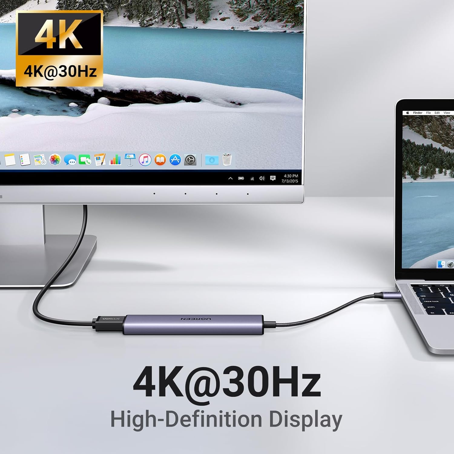 UGREEN 5 IN 1 USB C MULTIFUNCTION ADAPTER 100W 15495 - Image 4