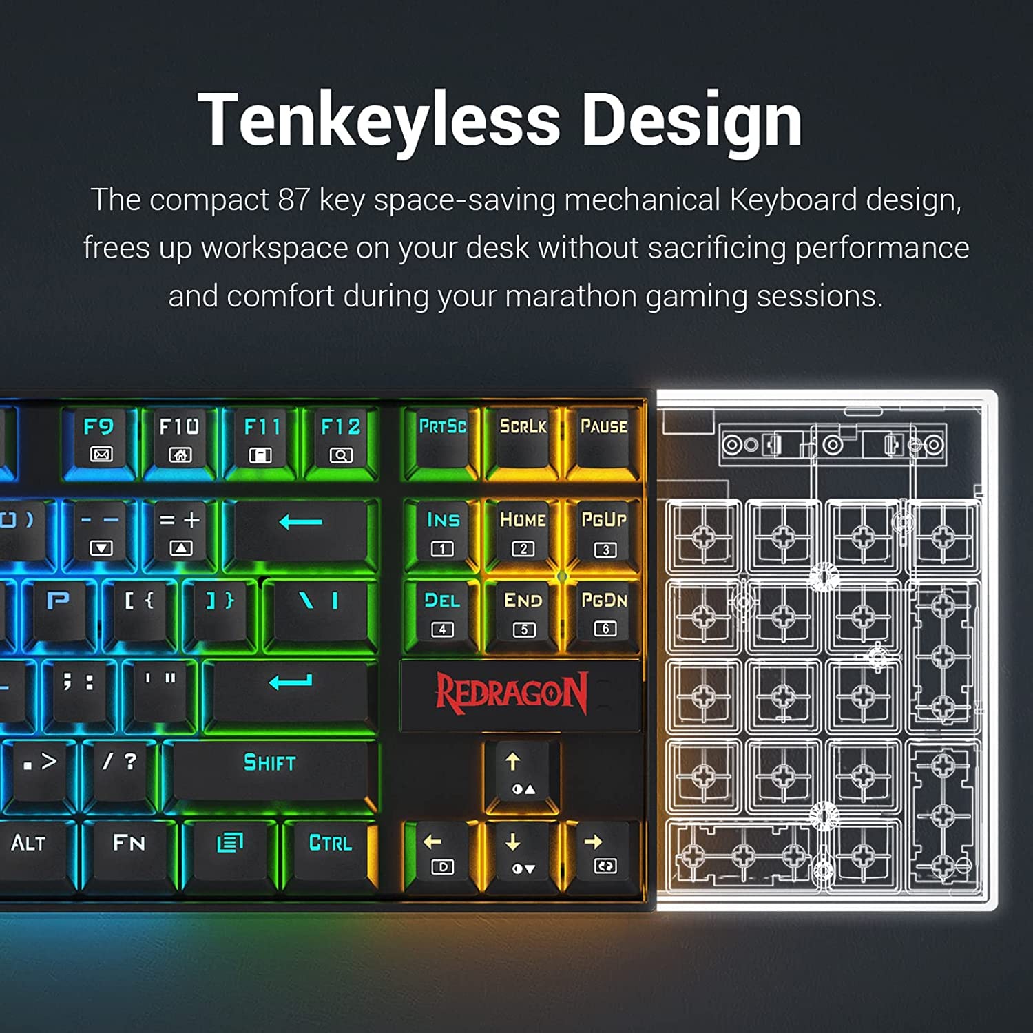 REDRAGON GAMING ESSENTIALS KEYBOARD MOUSE COMBO 2 IN 1 K552RGB-BA - Image 4