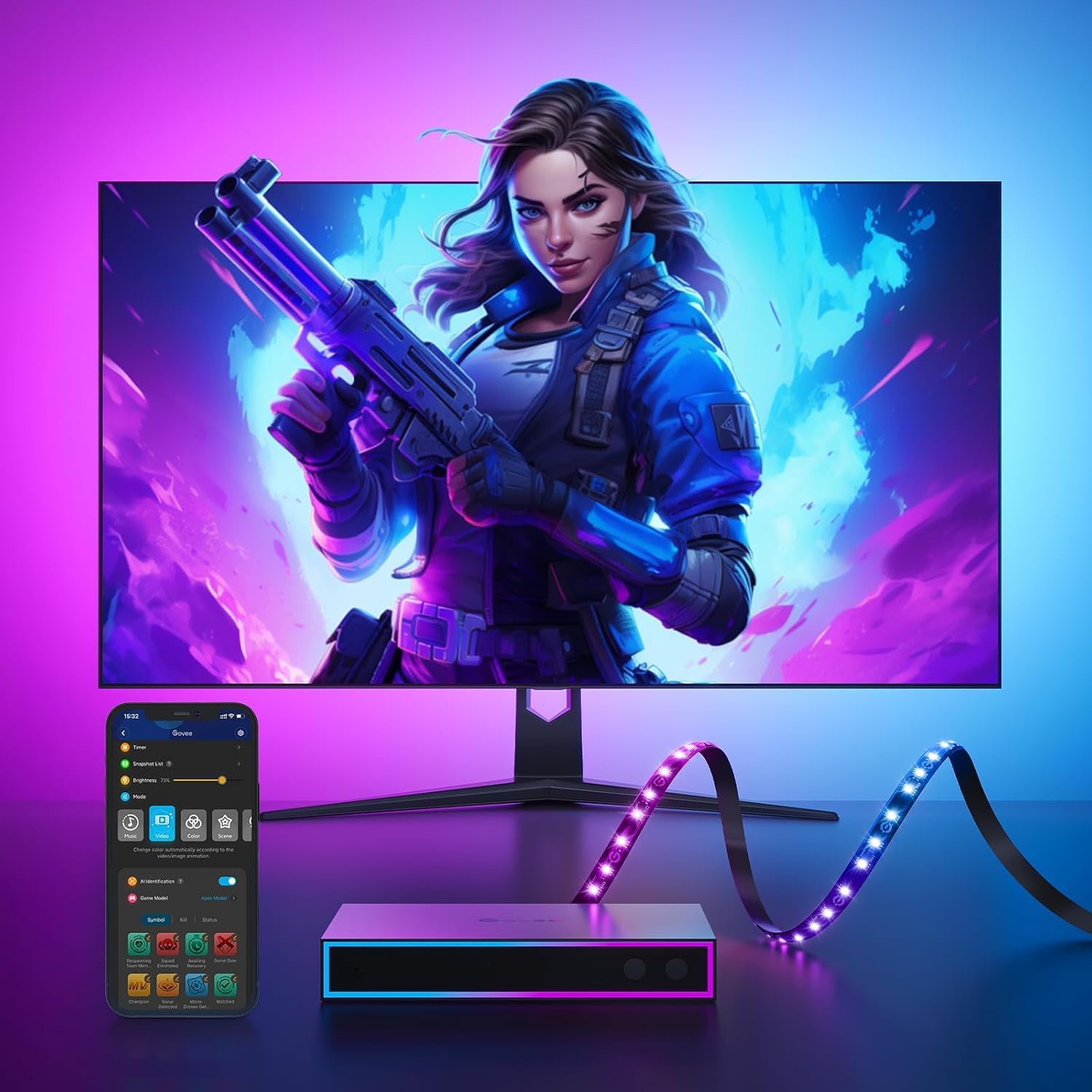 GOVEE HDMI SYNC BOX FOR GAMING KIT 65359 - Image 2