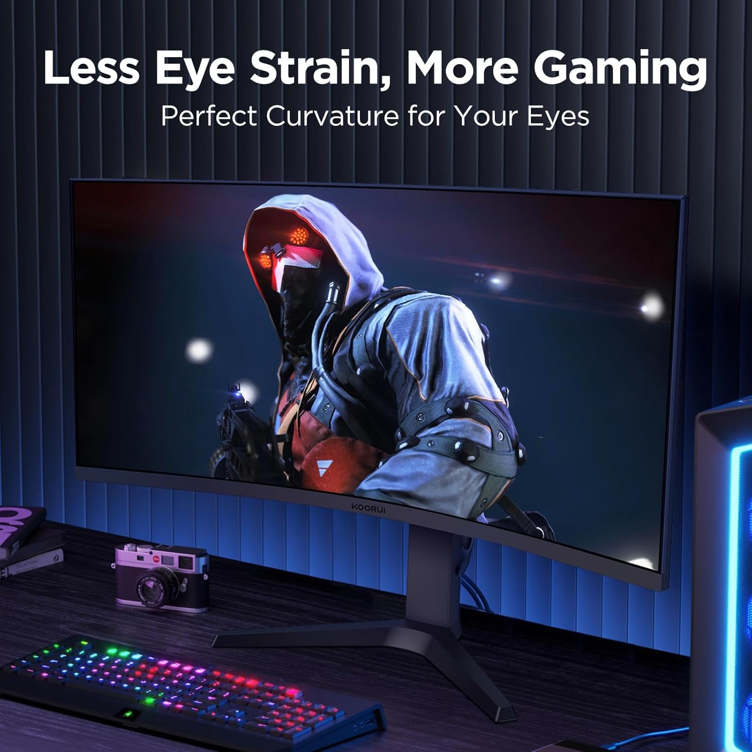 KOORUI 34 INCH UHD 3440X1440 240HZ 1MS VA PANEL GAMING MONITOR G3441XC - Image 7