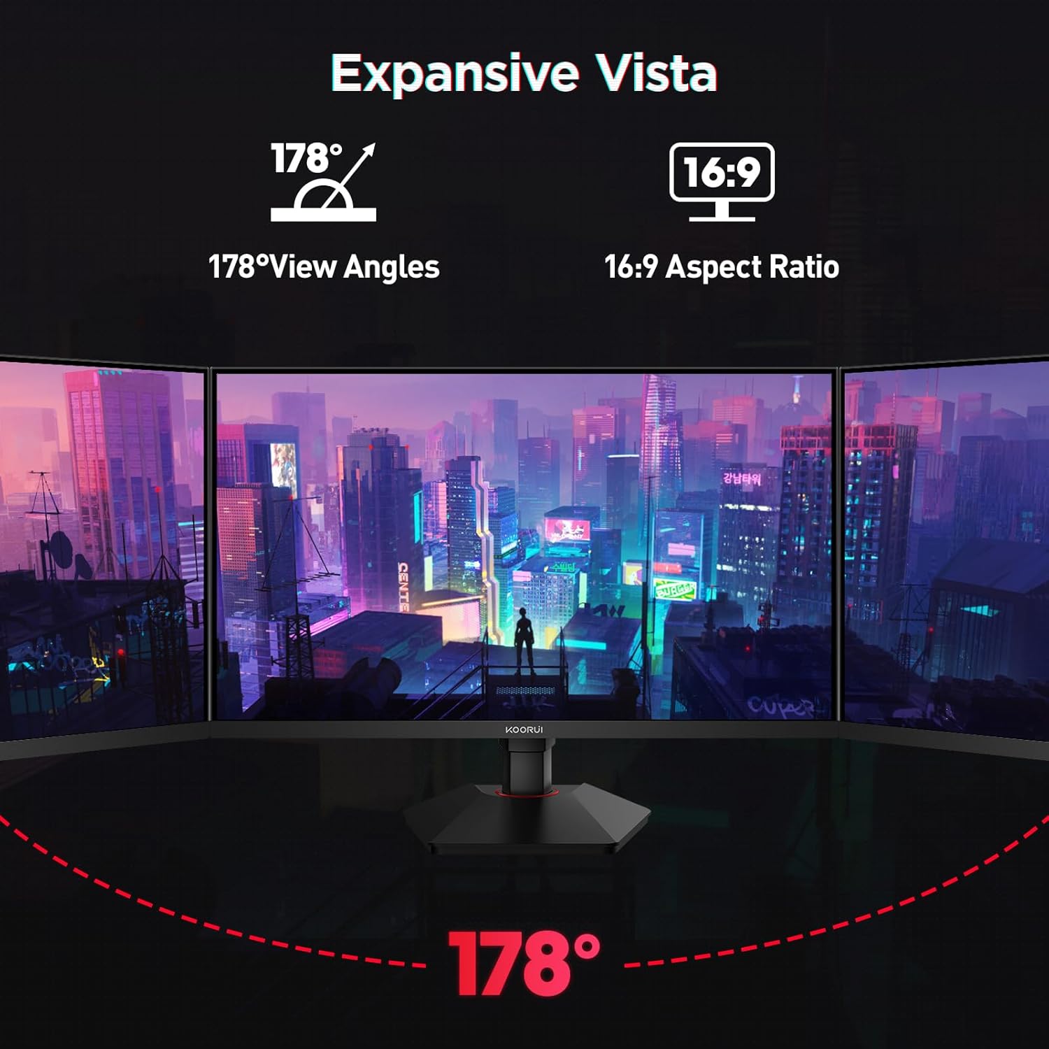 KOORUI 27-INCH QHD 2560X1440 320HZ 1MS IPS PANEL GAMING MONITOR G2721E - Image 7