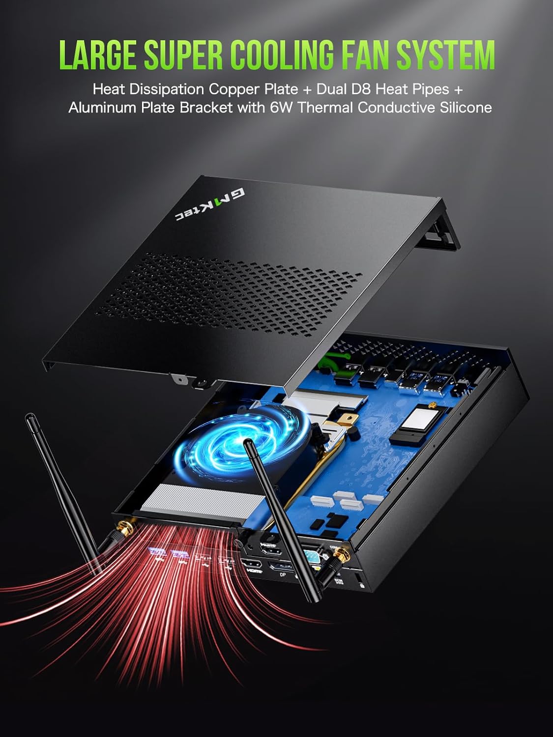 GMKTEC MINI PC INTEL CORE I9 13900HK 32GB RAM 1TB SSD WIN 11 PRO NUCBOX-K10 - Image 8
