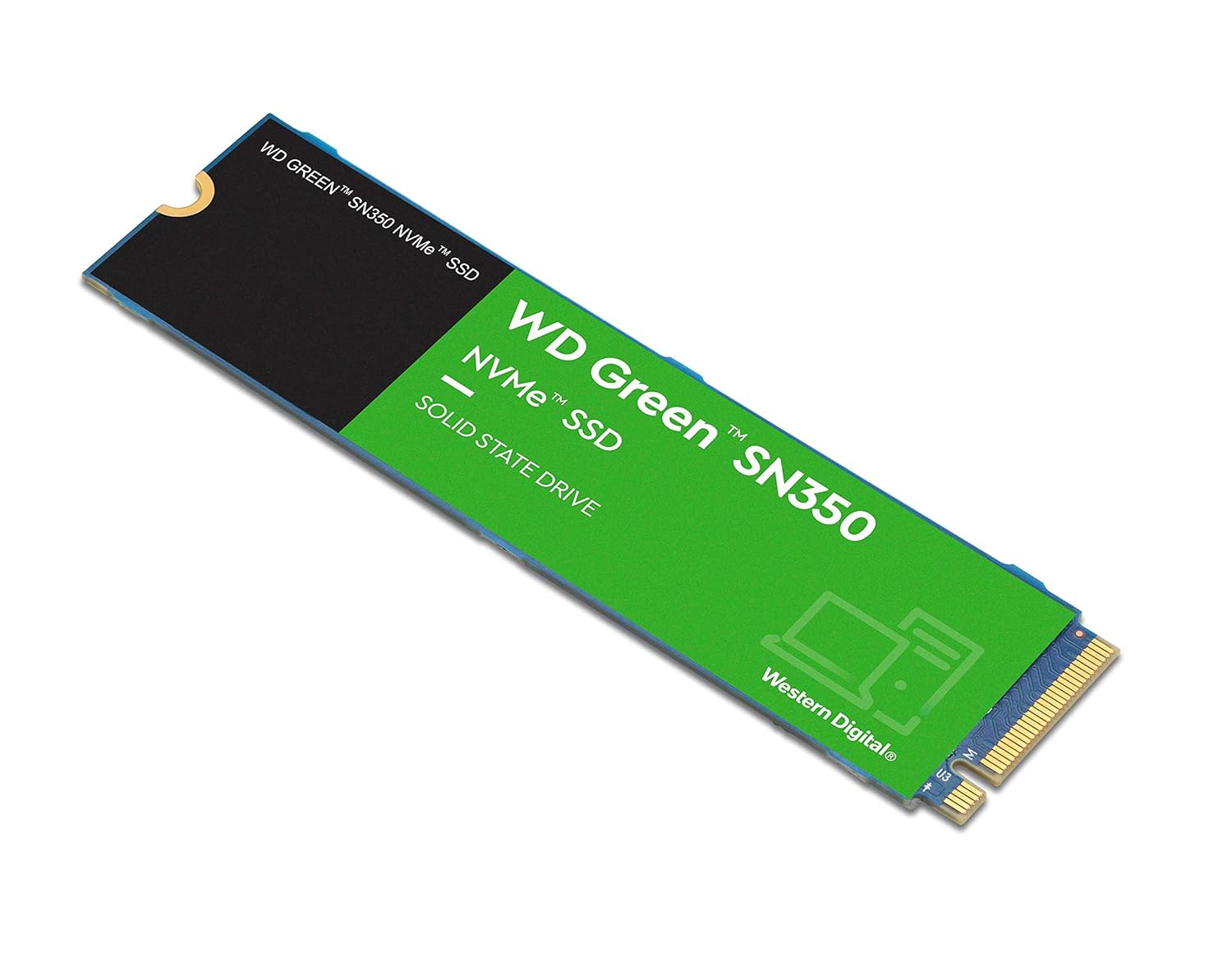 WD INTERNAL SSD 500GB SN350 M.2 NVME 2280 PCIE GEN 4 GREEN WDS500G2G0C-00CDH0 - Image 4