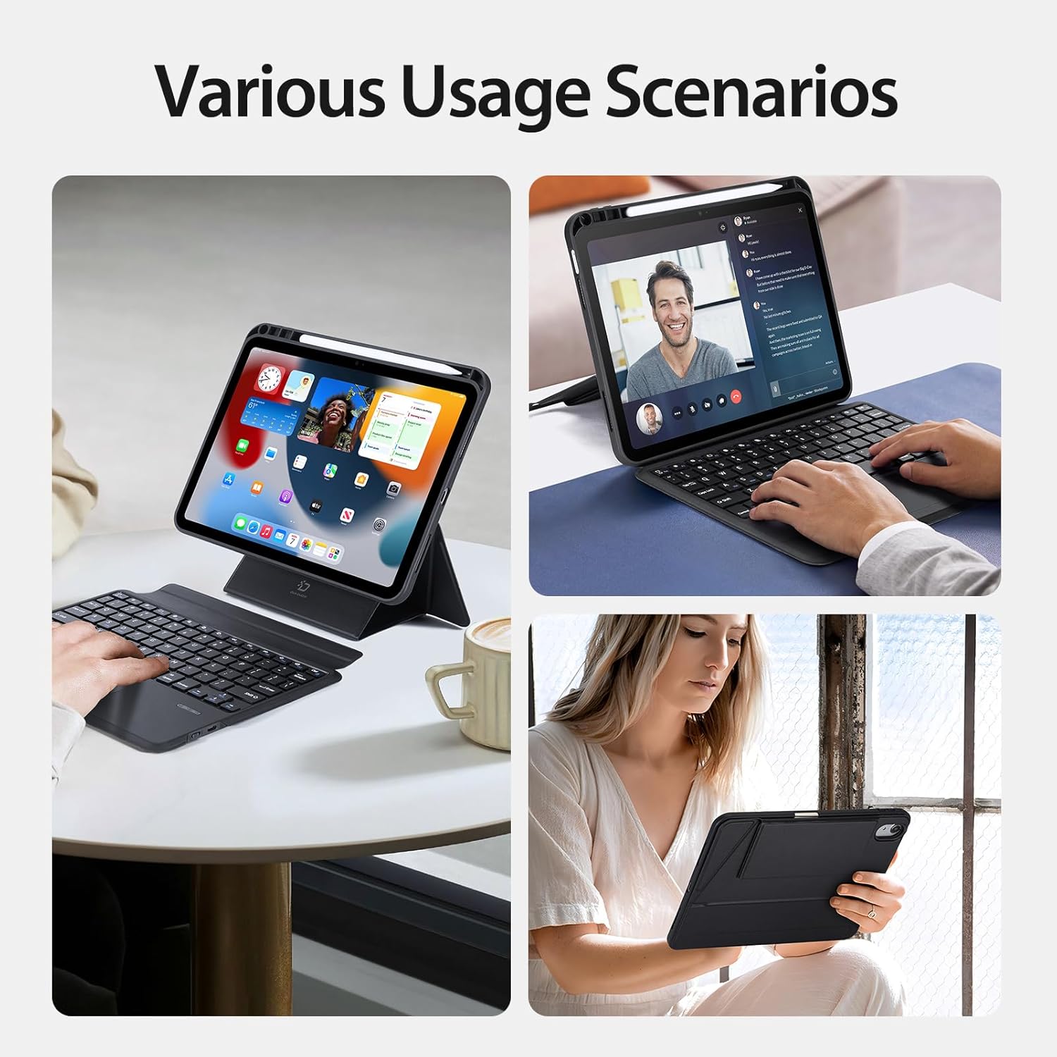 DUX DUSIC TK SERIES IPAD 10 (2022) KEYBOARD BLACK DKB004 - Image 7