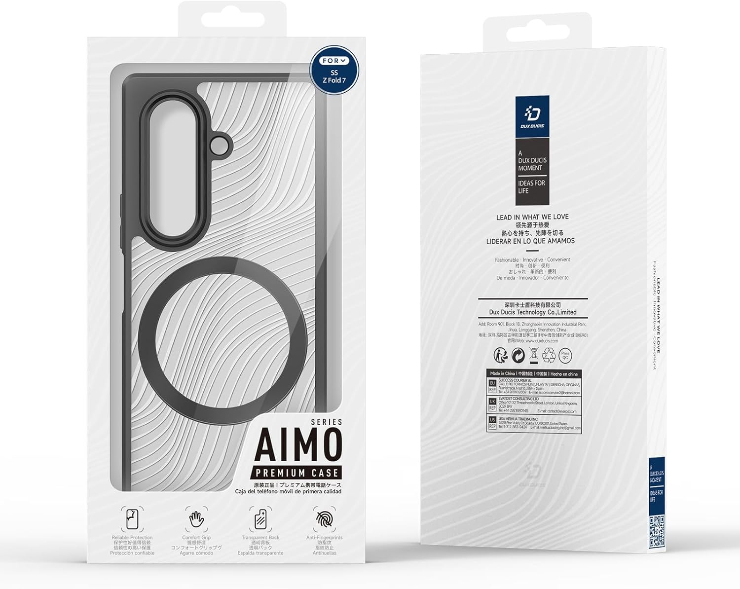 DUXDUCIS SAMSUNG Z FOLD 7 AIMO MAG CASE BLACK AIMO-0337 - Image 9