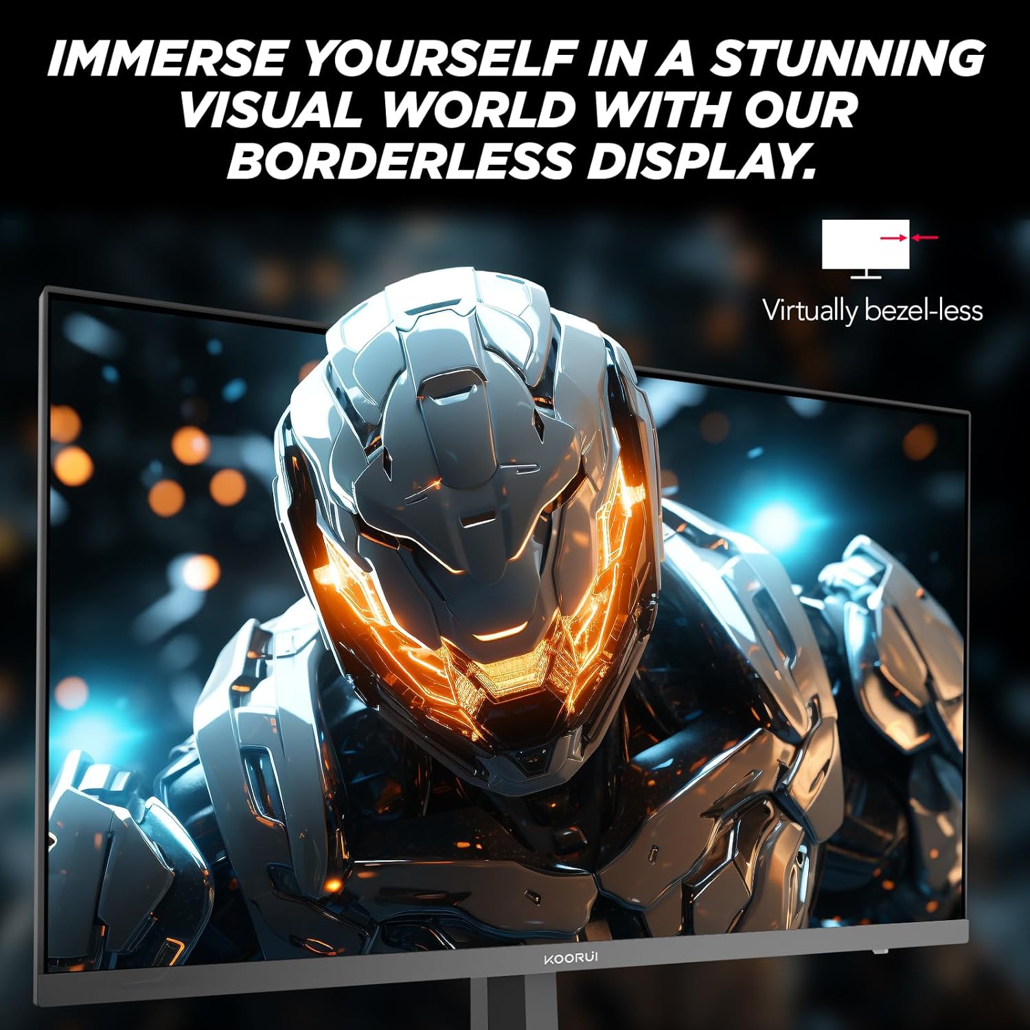 KOORUI 27 INCH FHD 1920X080 200HZ 1MS IPS PANEL GAMING MONITOR G2711P - Image 6