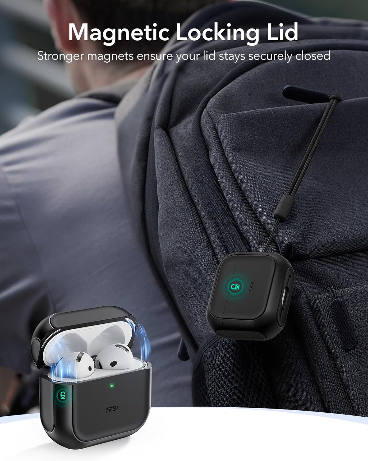 ESR ORBIT HYBRID AIRPODS 4 CASE BLACK - Image 2