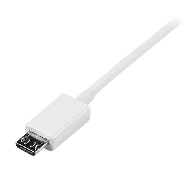 MINDPURE USB AM TO MICRO USB CABLE 2M WHITE LX10650 - Image 2