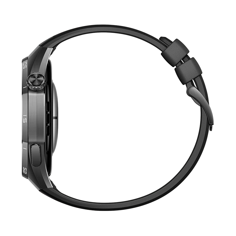 HUAWEI WATCH GT 6 PRO 46MM BLACK TITANIUM ALLOY CASE WITH BLACK FLUOROELASTMER STRAP ATM-B29 55020FUC - Image 4
