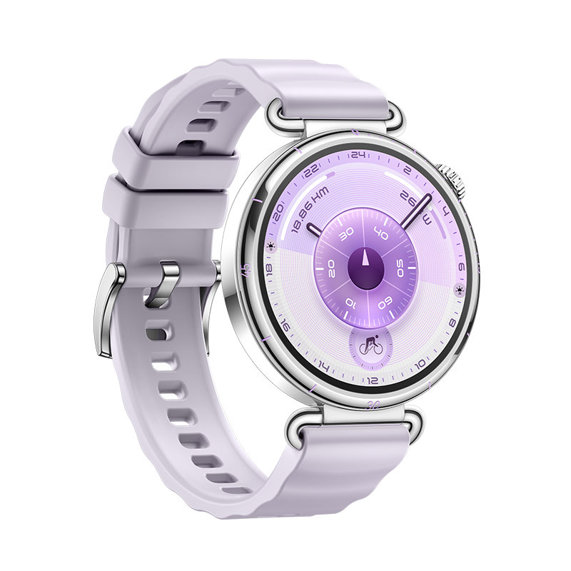 HUAWEI WATCH GT 6 41MM PURPLE STAINLESS STEEL CASE WITH PURPLE FLUOROELASTOMER STRAP KSU-B19 55020FUH - Image 2