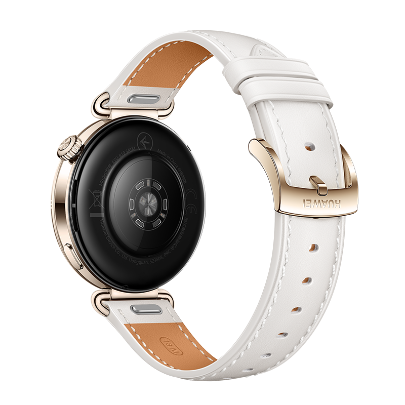 HUAWEI WATCH GT 6 41MM WHITE GOLD STAINLESS STEEL WITH WHITE COMPOSITE LEATHER STRAP KSU-B19 55020FUJ - Image 7