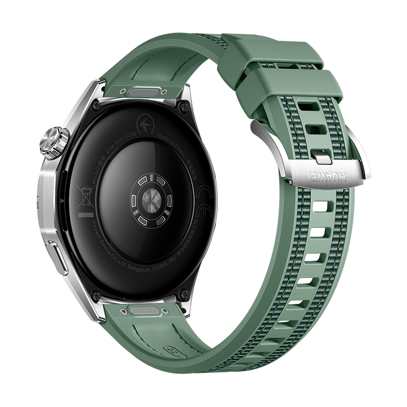 HUAWEI WATCH GT 6 46MM GREEN STAINLESS STEEL CASE WITH GREEN WOVEN STRAP ATM-B19 55020FUD - Image 4
