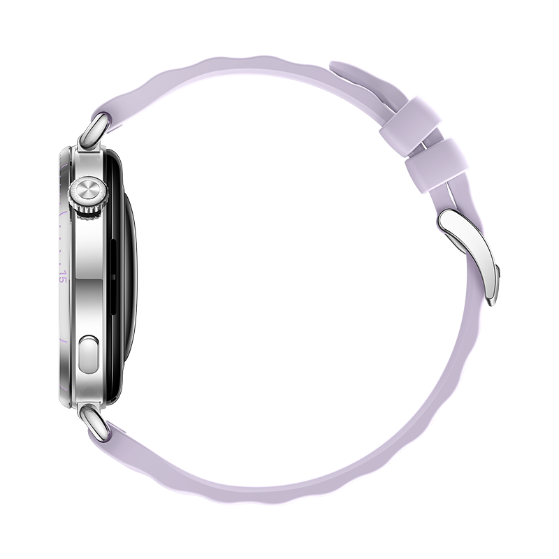 HUAWEI WATCH GT 6 41MM PURPLE STAINLESS STEEL CASE WITH PURPLE FLUOROELASTOMER STRAP KSU-B19 55020FUH - Image 4