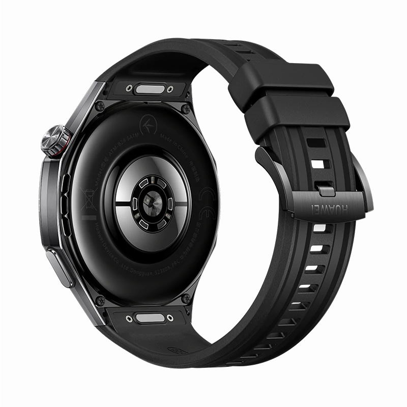 HUAWEI WATCH GT 6 PRO 46MM BLACK TITANIUM ALLOY CASE WITH BLACK FLUOROELASTMER STRAP ATM-B29 55020FUC - Image 6
