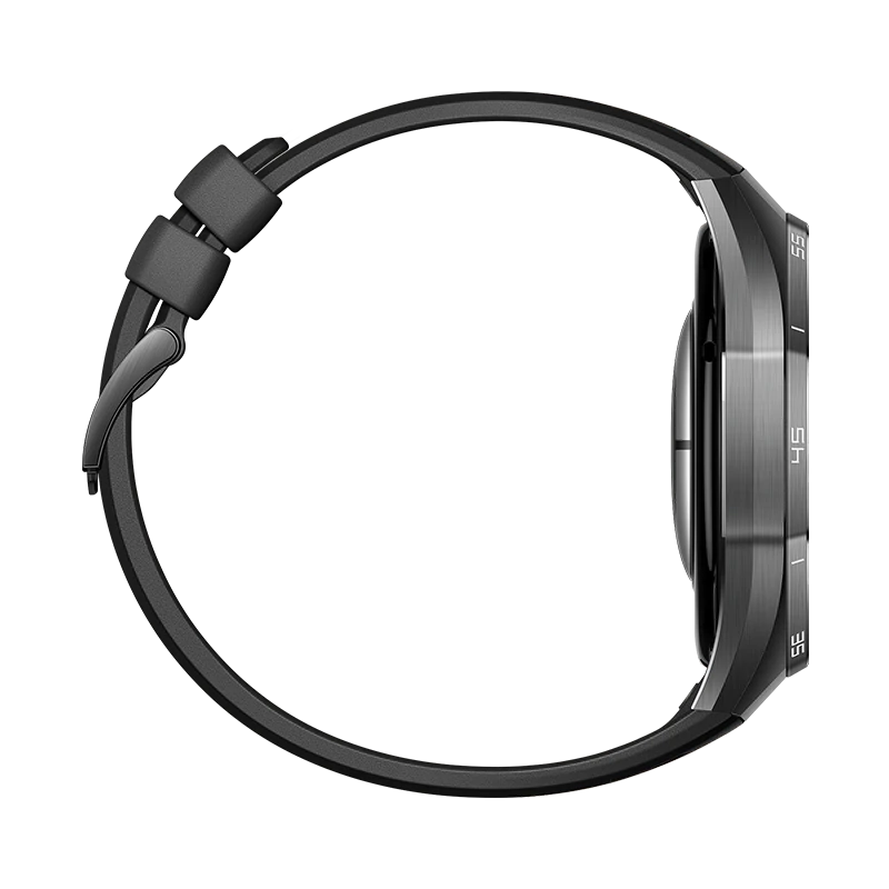 HUAWEI WATCH GT 6 PRO 46MM BLACK TITANIUM ALLOY CASE WITH BLACK FLUOROELASTMER STRAP ATM-B29 55020FUC - Image 5