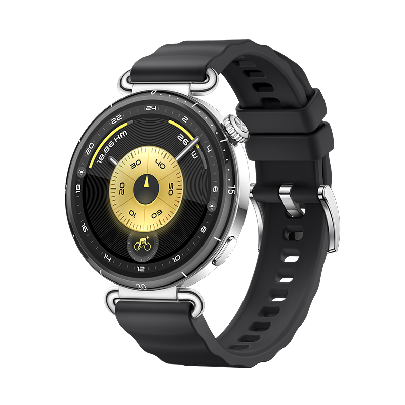 HUAWEI WATCH GT 6 46MM BLACK STAINLESS STEEL CASE WITH BLACK FLUOROELASTOMER STRAP ATM-B19 55020FUF - Image 2