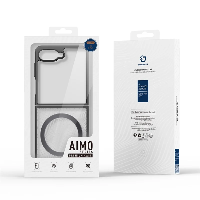 DUXDUCIS SAMSUNG Z FLIP 7 AIMO MAG CASE BLACK AIMO-0404 - Image 6
