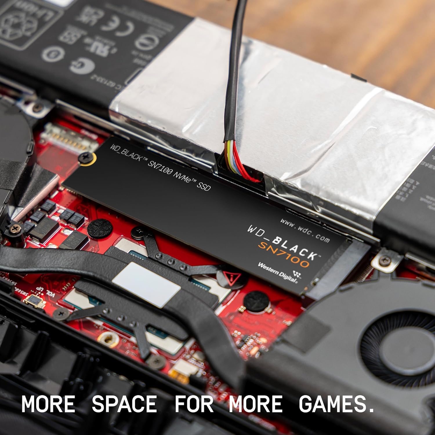WD INTERNAL GAME DRIVE SN7100 2TB SSD NVME M.2 2280 GEN 4 7250MB/S BLACK WDS200T4X0E-00CJA0 - Image 3