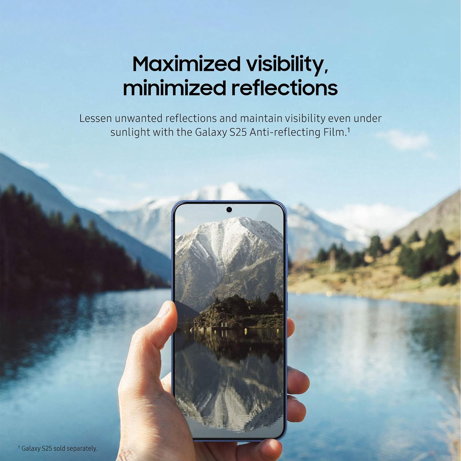 SAMSUNG GALXY S25 ANTI-REFLECTING FILM CLEAR EF-US931CTEGWW - Image 3