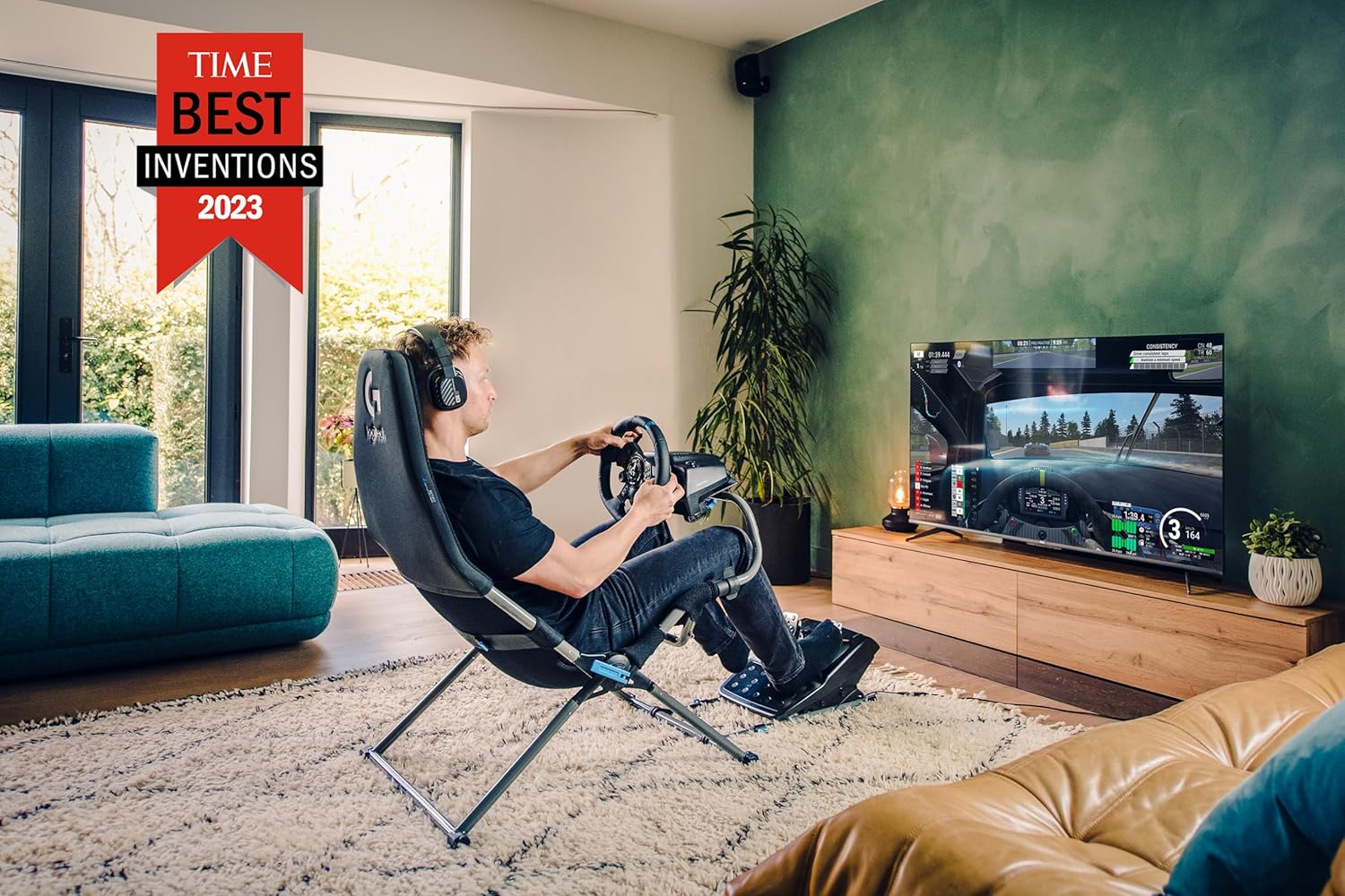 LOGITECH G EDITION FOLDABLE SIM RACING PLAYSEAT CHALLENGE X COCKPIT GREY G00248 - Image 8