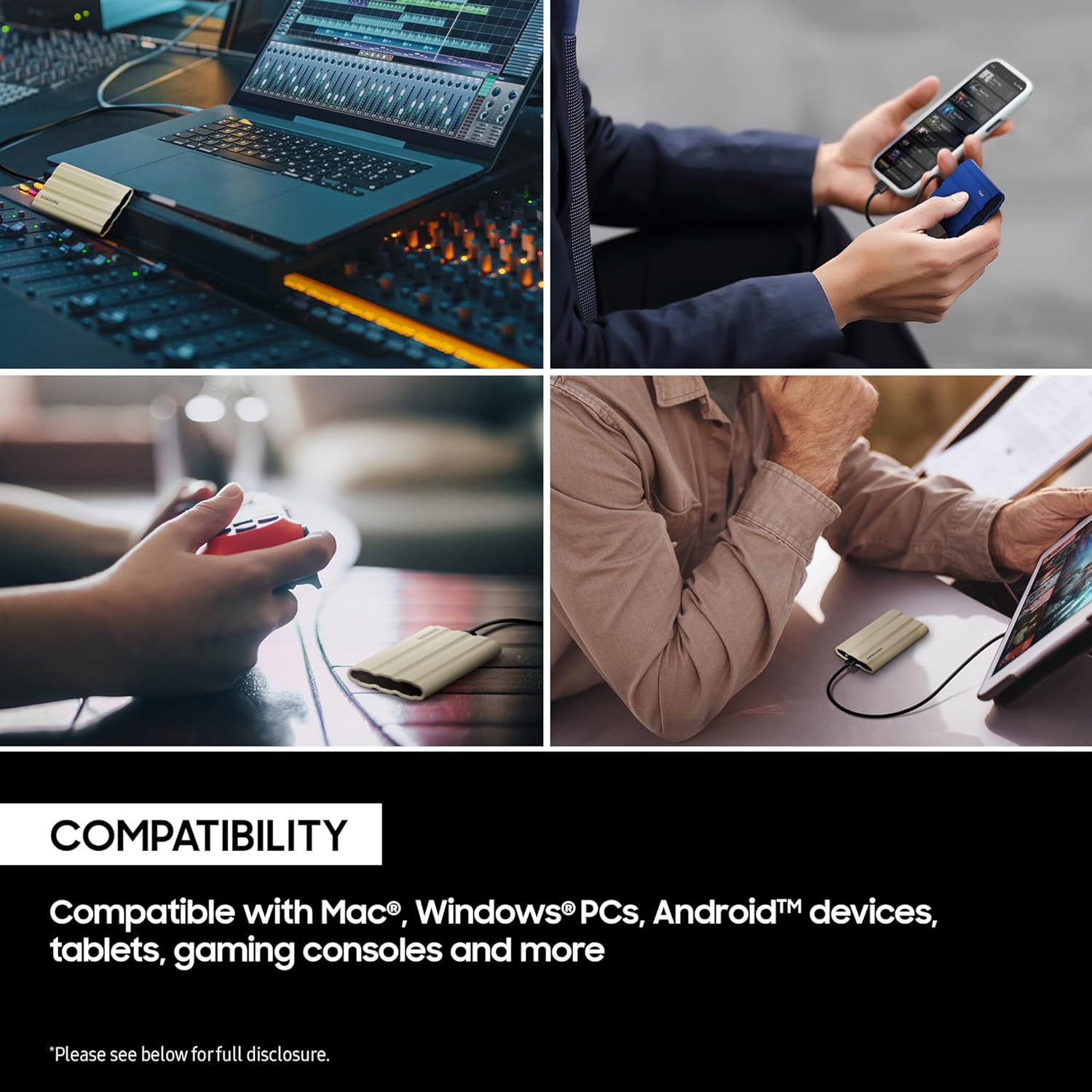 SAMSUNG PORTABLE SSD T7 SHIELD 1TB 6MU-PE1T0K/WW - Image 3