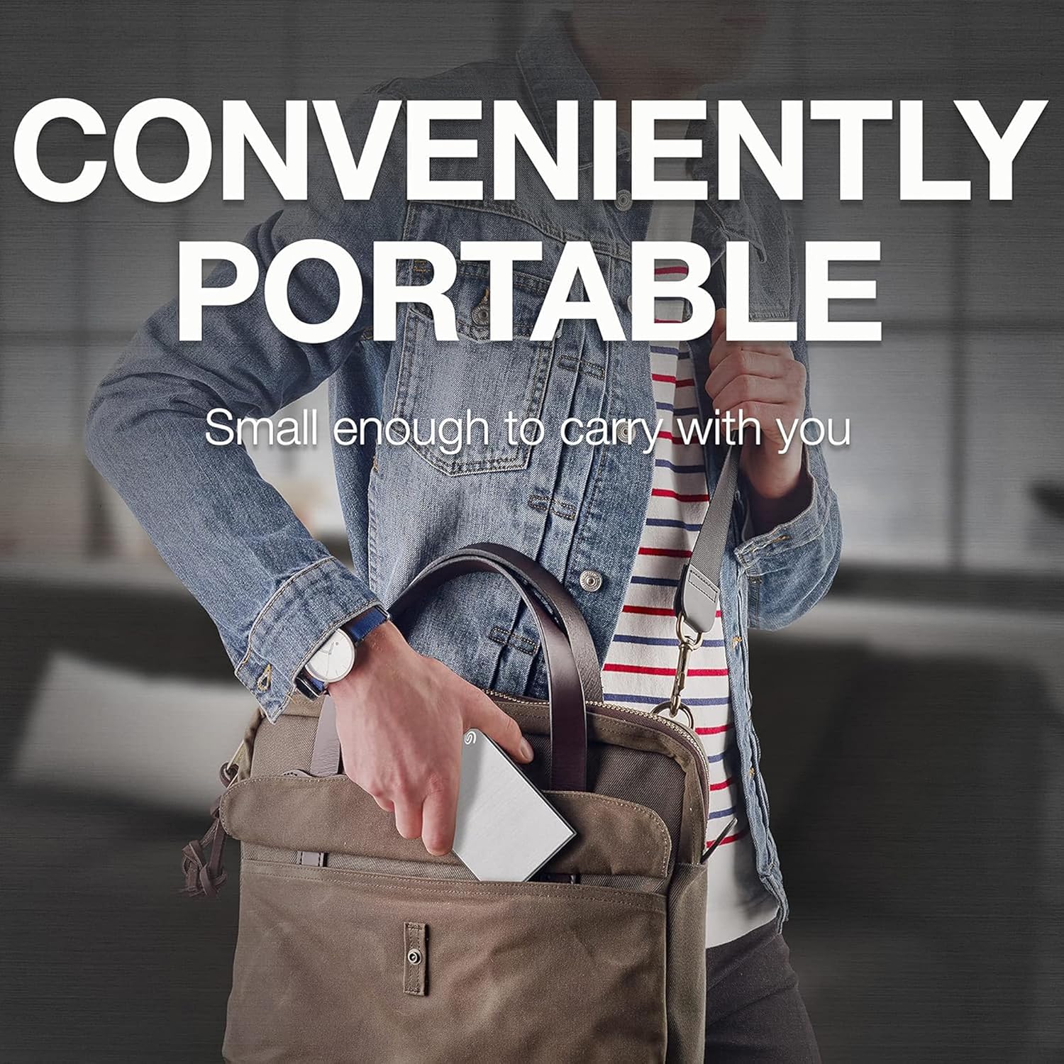 SEAGATE ONE TOUCH 1TB EXTERNAL HD USB 3.0 PASSWORD PROTECTION SILVER STKY1000401 - Image 5