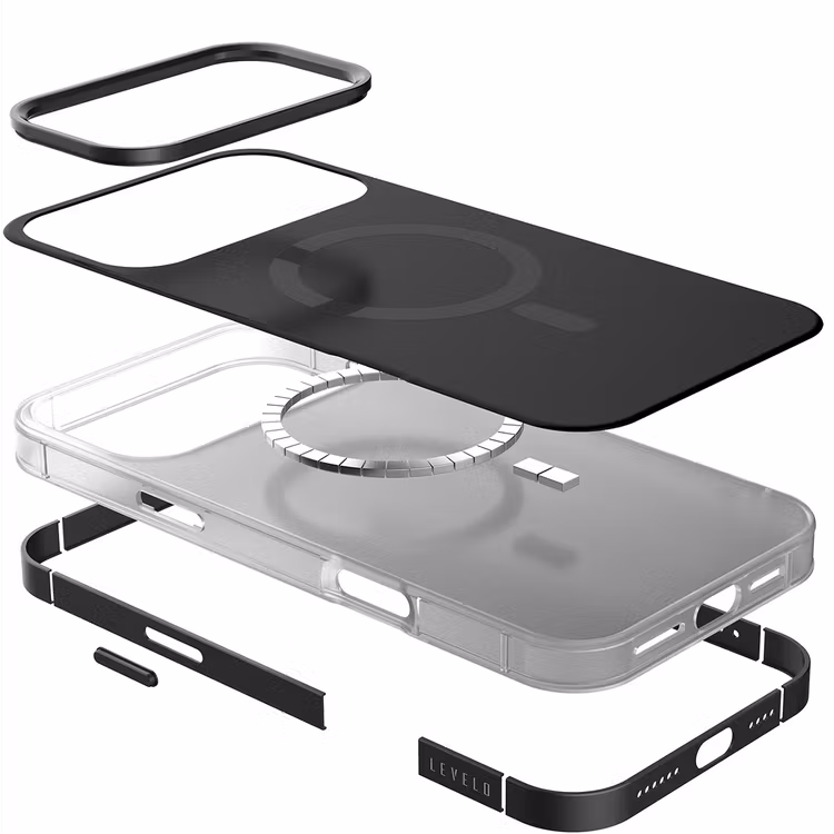 LEVELO OPULIS IPHONE 17 PRO MAX MAGSAFE FROSTED CASE PHANTOM BLACK LVLOPU17PMPHBK - Image 2