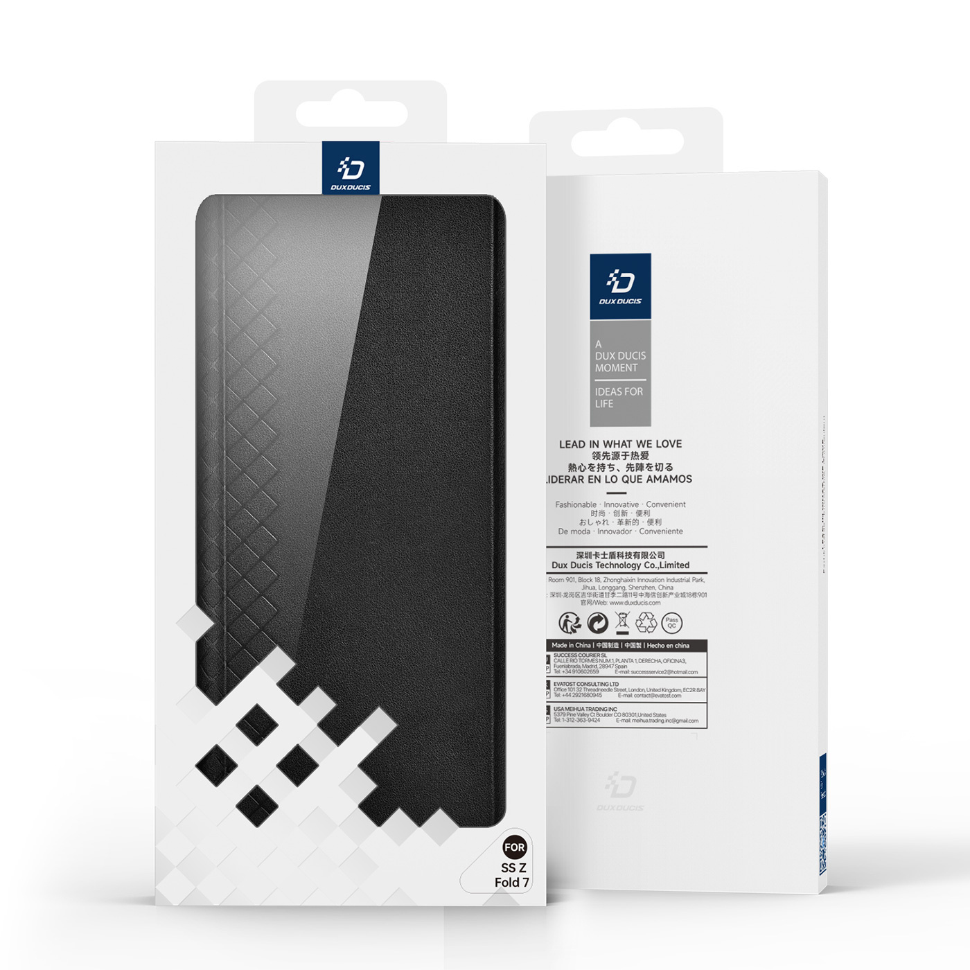 DUXDUCIS SAMSUNG Z FOLD 7 BRIL SERIES WITH PEN SLOT MAGNETIC CASE BLACK BRIL0079 - Image 6