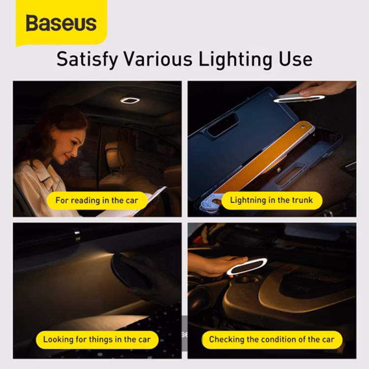 BASEUS BRIGHT CAR READING LIGHT BLACK CRYDD01-01 - Image 7